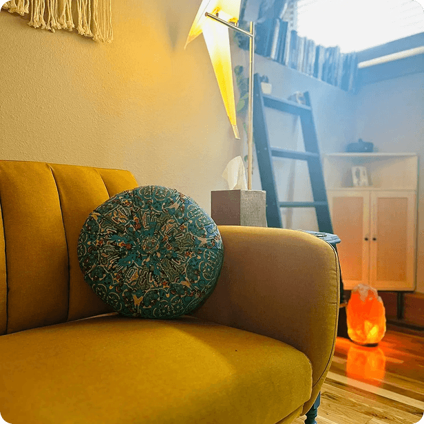 The Living Room — a warm, welcoming therapy space